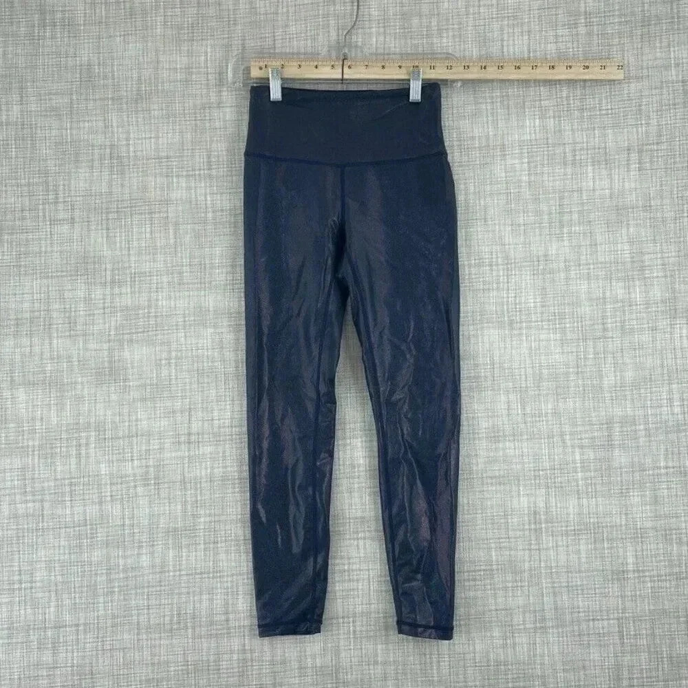 Zyia activewear legging Pants Womens 2 glitter shimmer 3786
